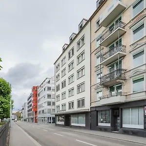 아파트 Visionapartments Militaerstrasse - Contactless Check-in, 취리히